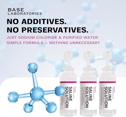 Side view of Base Laboratories sterile saline nebulizer box