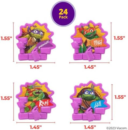 Full collection of 24 Teenage Mutant Ninja Turtles character rings