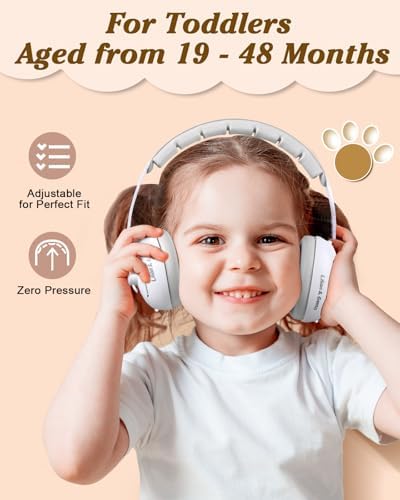 Lilian&Gema infant earmuffs with adjustable headband mechanism
