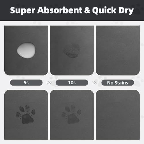 Padoor Pet Feeding Mat waterproof rubber backing