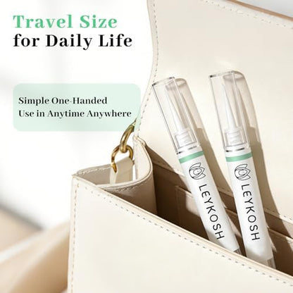 Leykosh nail glue remover pen held in hand for scale