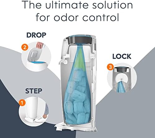 Side profile of Diaper Genie Complete Diaper Pail