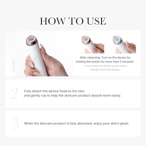 At-home facial device maximizing skincare product effectiveness
