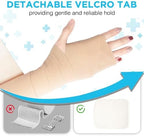 Latex-free elastic bandage roll showing the 4 inch width and breathable material.