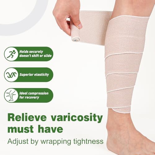 Close up of skin friendly cotton fabric on Azen premium bandage wrap.