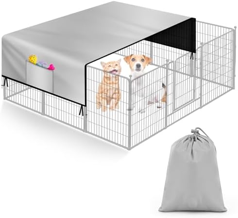 Patelai heavy duty 600D oxford canopy blocking sun for dogs outside.