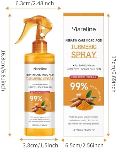 Back view of Dr.Melaxin Turmeric spray packaging with detailed application instructions and ingredient list