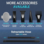 Side profile of black Blanlody high velocity pet dryer