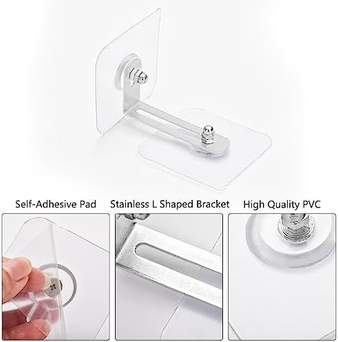 Heavy duty self adhesive pads for non drill wall anchoring system components spread out
