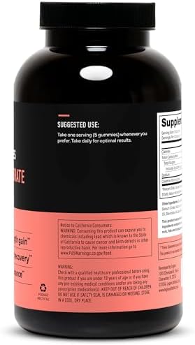 Athletic supplement container highlighting 5g creatine monohydrate per serving.