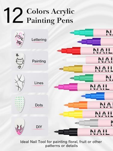 Close up of Ebanku 0.7mm fine tip nail marker