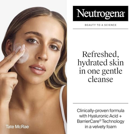 Fragrance-free hypoallergenic gel face wash for dry and sensitive skin