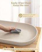 COMOMY wipeable polyurethane infant changing pad close up surface texture