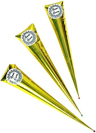 Almas natural ready to use henna tubes for women displaying the reddish brown hair color indicator.