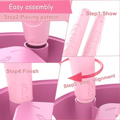 Portable pink unicorn doodle board with handle