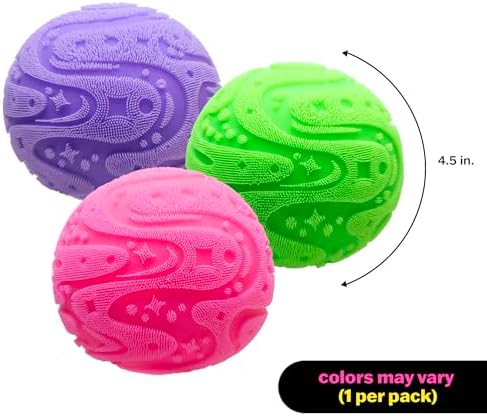 Schylling Super NeeDoh Fuzzball being pulled and squished to demonstrate its unique shape retention.