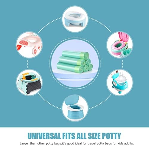 Visator potty liner bags with drawstring closure