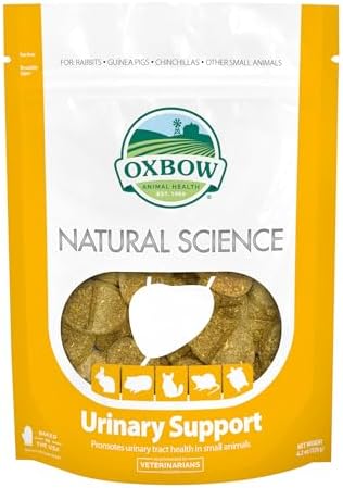 Oxbow small animal urinary health supplement bag showing imported USA ingredients.