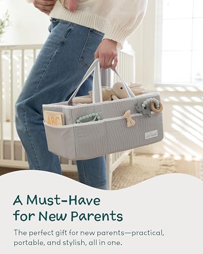Lily Miles baby diaper caddy organizer lifestyle shot