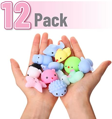 Close up of Mr. Pen animal squishies showing soft texture