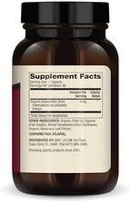 Dr. Mercola Organic Astaxanthin supplement facts label panel