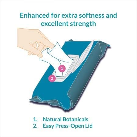 Assurance disposable washcloths packaging with press-open lid