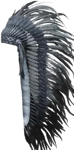 Side profile of The World of Feathers Indian inspired headdress