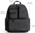 Itzy Ritzy Belong Utility Diaper Bag Backpack open interior displaying multiple compartments