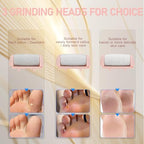 Hoxida foot care set with vacuum feature and manual stainless steel files