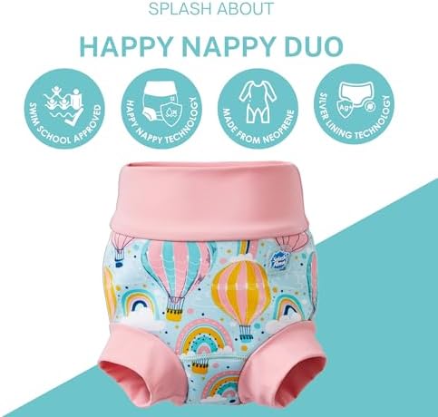 Splash About reusable swim nappy side profile