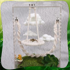Jumping Spider Enclosure Accessories Kit 5 PCS - Include Cloud Platforms with Magnetic Mounting for Climbing, Feeding and Decorating, Natural Jumping Spider Rope Bridge Swings for Medium Spider Tanks - Image 5