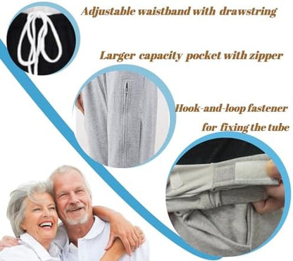 YingXue catheter pants showing waist belt clip