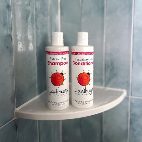 Ladibugs peppermint and neem oil shampoo for kids head lice defense