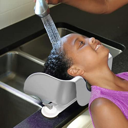 Shampoo Buddy grey hair washing bowl top down view