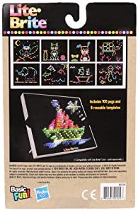 Completed glowing light art design illuminated on a compatible LED drawing board using the refill pieces.