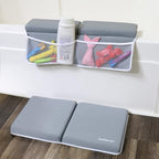 HealthSmart bathtub kneeling pad close up highlighting the thick premium foam cushioning