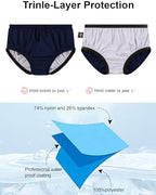 Eeost adult special needs swim briefs showing triple layer fabric