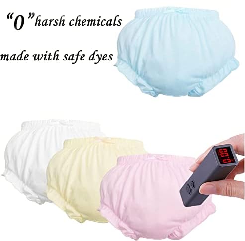 Multi-color set of Baby Amabc diaper covers for toddler girls