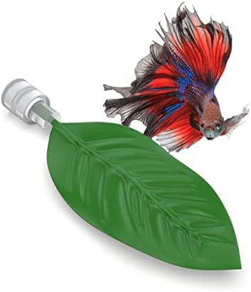 Aquarigram Single Betta Leaf Bed showing the strong low-profile magnetic base attachment.