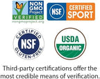 Vegan pre workout energy focus powder USDA Organic NSF Certified for Sport 40 servings