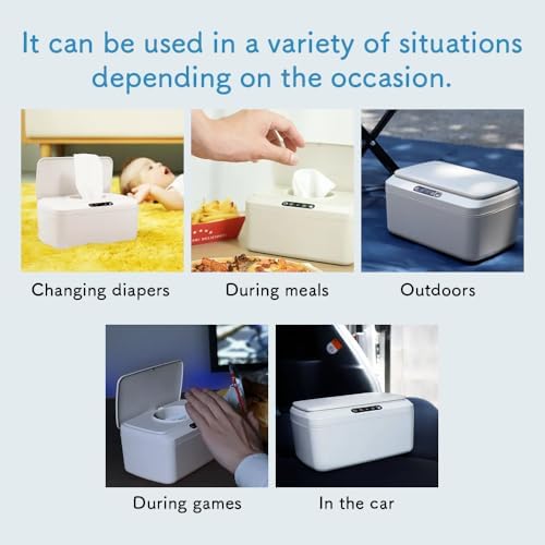 Modern baby wipes dispenser in a nursery setting