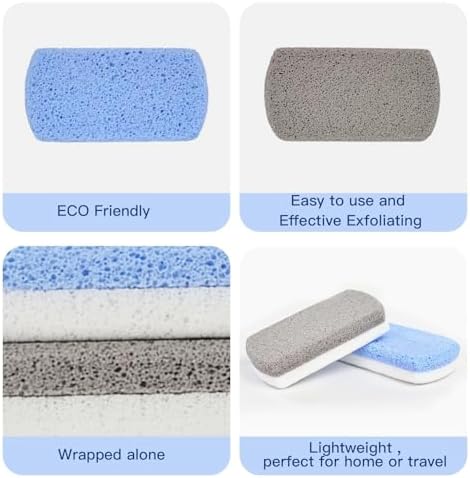 Natural pumice stone set for foot care and exfoliation