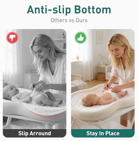 Packaged organic baby changing pad liners ready for nursery use