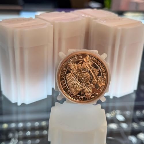 Detailed obverse engraving of the Yeti Abominable Snowman on a pure copper collectible coin.