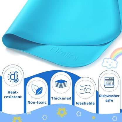 Durable blue silicone mat showing heat resistant protective surface
