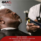 Ergonomic handle and T-shape gold blade design of the 4MAS Bipper trimmer