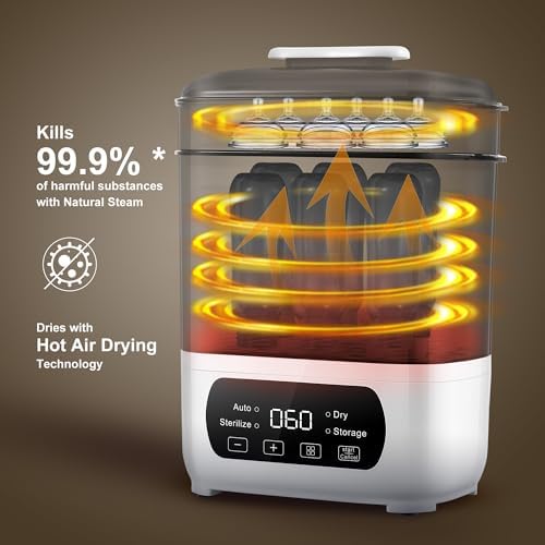 Amzbabychef 4-in-1 electric steamer and dryer interior capacity