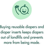 Naturally Nature cloth diaper insert 12 pack packaging