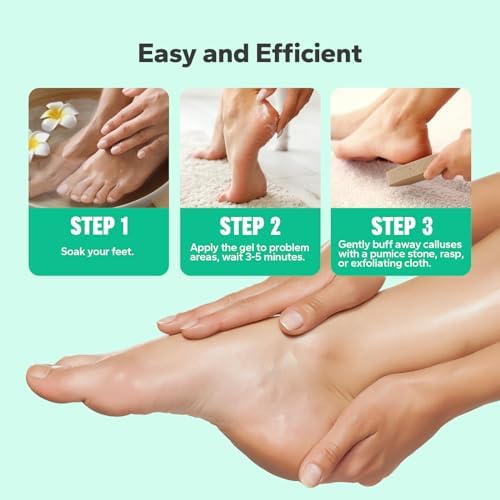 SilkySecret professional grade callus softener gel application process