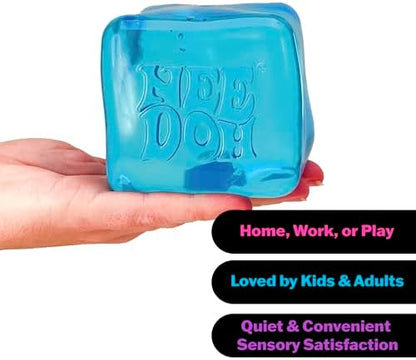 Durable latex free thermoplastic rubber Niceberg cube being stretched